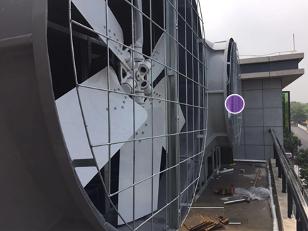 侧风冷却塔图片